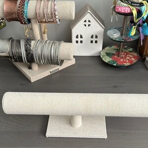 Beige Jewelry Display Stand